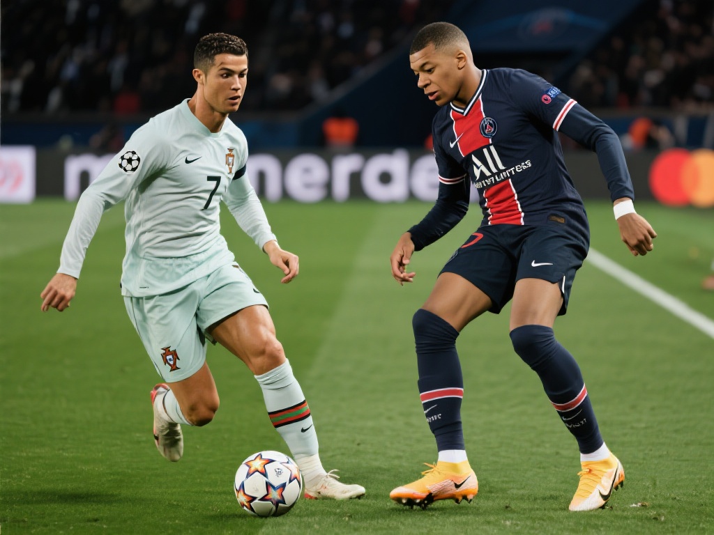 当谈及世界足坛的巅峰对决时，C罗与姆巴佩