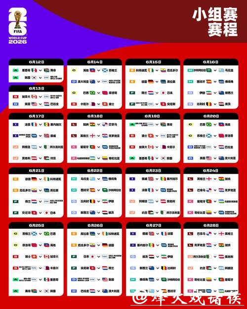 2026世界杯外围:最新比赛赛程及时间安排 2026世界杯外围:最新比赛赛程及时间安排